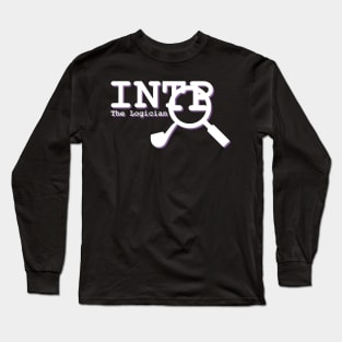 INTP The LOGICIAN MBTI types 2D Myers Briggs personality gift with icon Long Sleeve T-Shirt